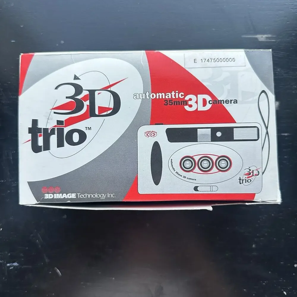 RARE / NEW TRIO 3D 35mm FILM AnalogPoint & Shoot 3D Analog Film Camera